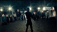 Negan threatens others (Image Source: AMC)